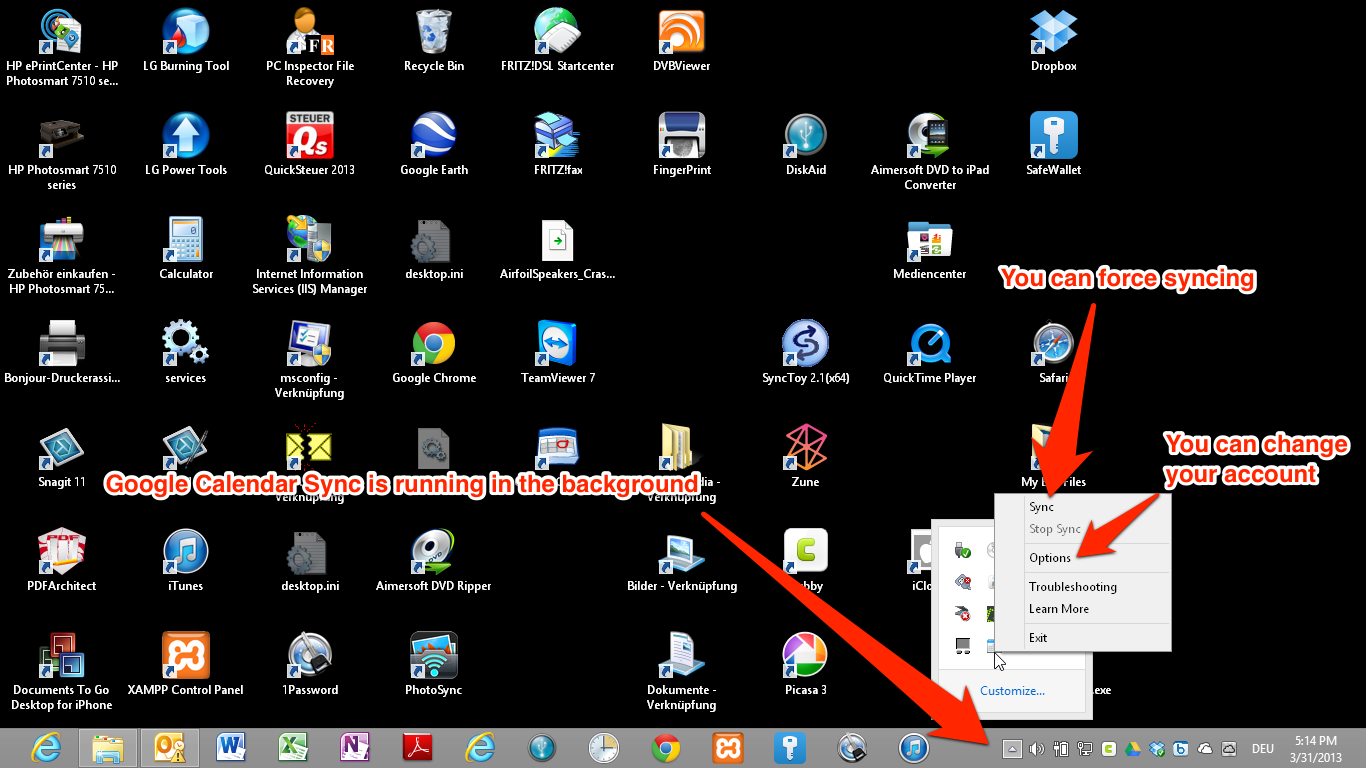 Setting Up Google Calendar Sync In Windows 8 With Outlook 2010 And 2013 
