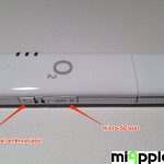 Huawei E160 (O2 Surfstick 2): opened micro SD slot, opened SIM card slot