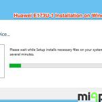 Huawei E173U-1 Installation on Windows 8: Step 1