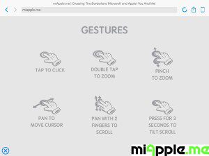 AirWeb sharing instructions