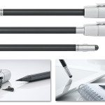 STAEDTLER 'The Pencil' Stylus: Pencil Extender, Eraser tip, Sharpener