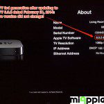 Apple TV 3rd generation after updating to Apple TV 6.0.2 dated February 21, 2014: Software version did not change!