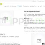 PhotoSync for Android devices: Access by web browser features