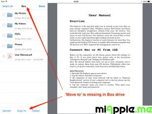 FileExplorer 4.0 Update in Box service 'Move to' is missing