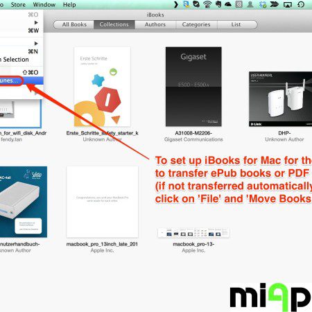 sync highlight pdf files mac and iphomne