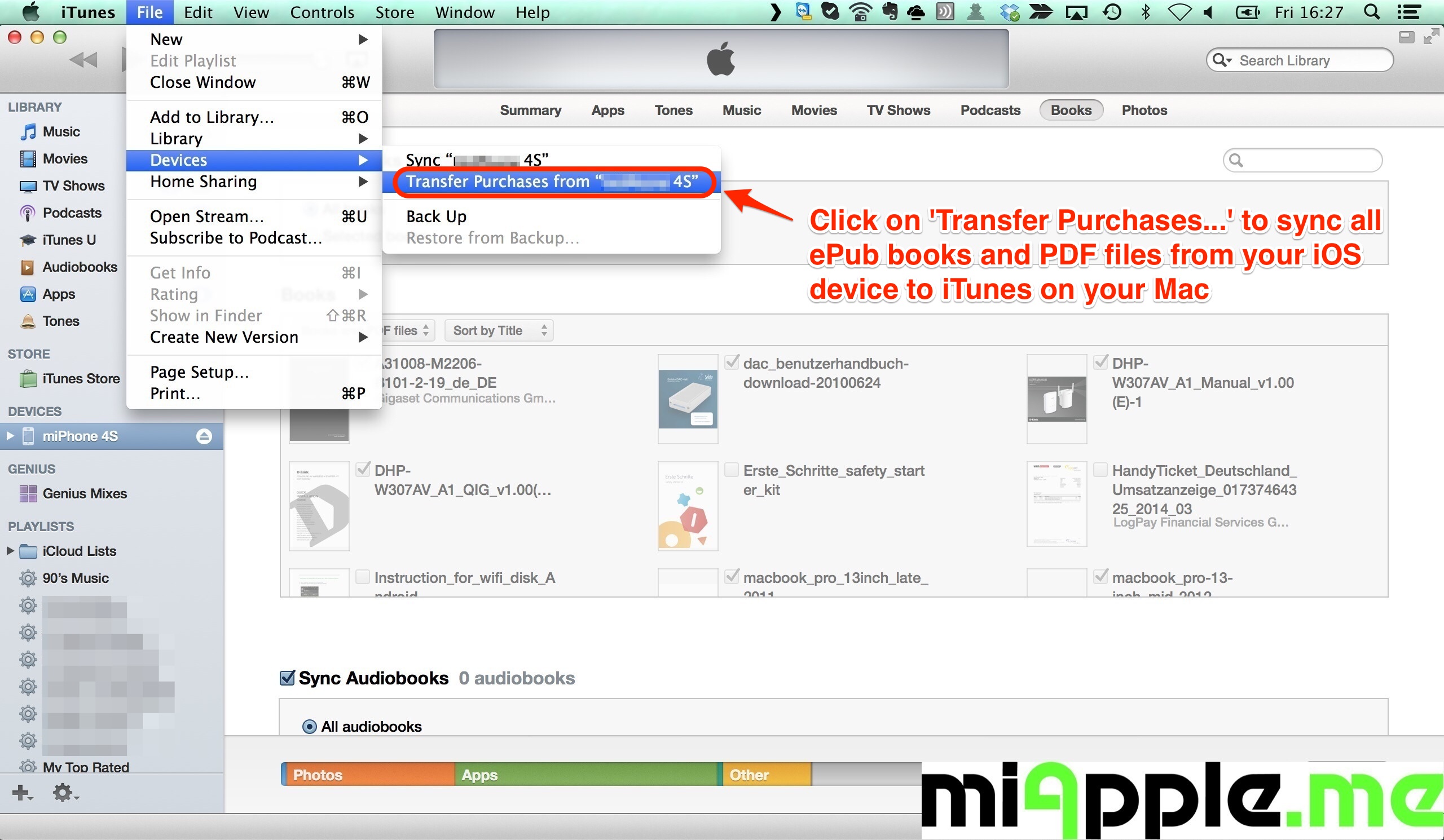 Fixing iBooks Not Syncing PDF Files And ePub Books On Mac, iPad And
