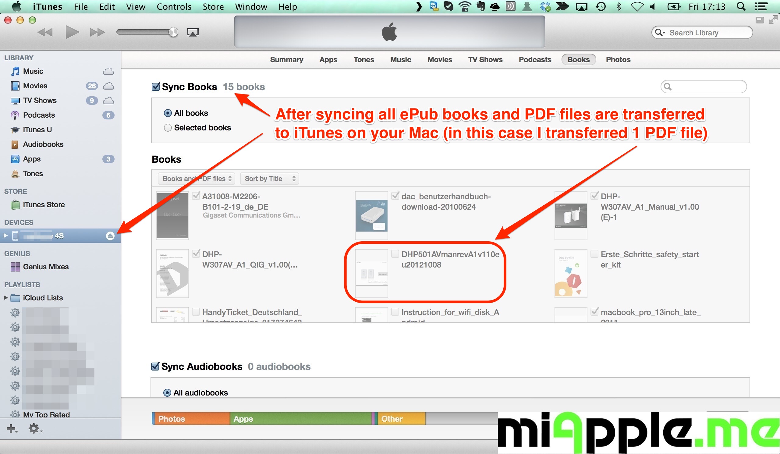 transfer itunes purchases from mac to iphone