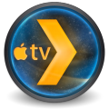 Plex icon with Apple TV logo