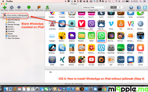 iOS 8 WhatsApp on iPad installation Step 10 success