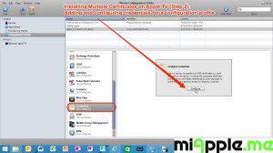 Installing Multiple Certificates on Apple TV (Step 2):  Adding and configuring credentials for a configuration profile