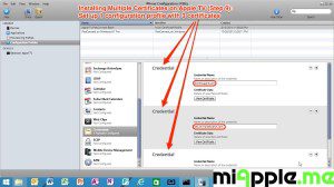 Installing Multiple Certificates on Apple TV, Step 9: Set up 1 configuration profile with 3 certificates