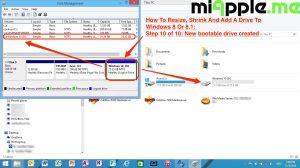How To Resize, Shrink And Add A Drive To Windows 8 Or 8.1: Step 10 of 10: New bootable drive created