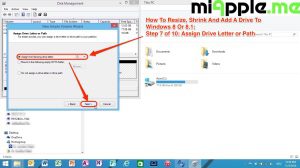 How To Resize, Shrink And Add A Drive To Windows 8 Or 8.1: Step 7 of 10: Assign Drive Letter or Path