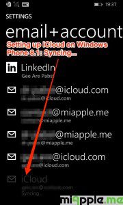 Setting up iCloud on Windows Phone 8.1_04_syncing