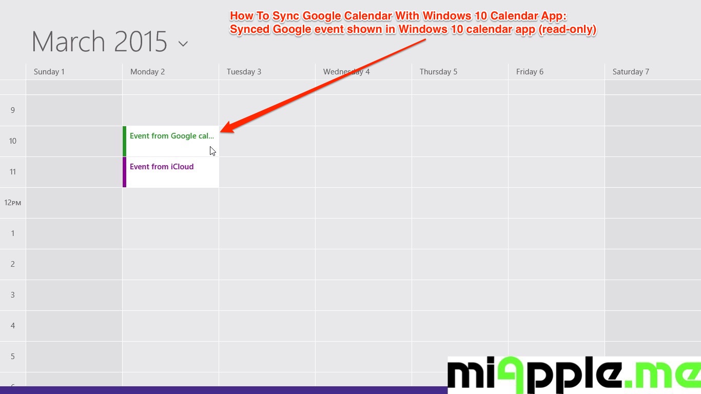 How To Sync Google Calendar With Windows 10 Calendar App miapple.me