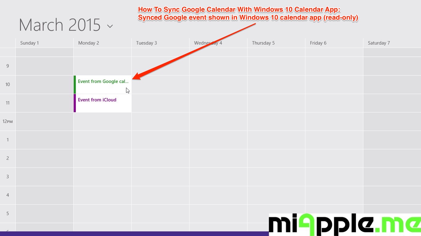 does planner plus sync with the google calendar