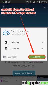 android Sync for iCloud Calendar_02_accept permissions
