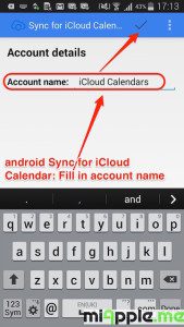 android Sync for iCloud Calendar_08_select calendars account name