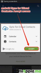 android Sync for iCloud Contacts_02_accept permissions