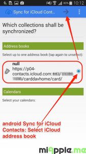 android Sync for iCloud Contacts_06_select address book