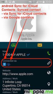 android Sync for iCloud Contacts_08_synced iCloud contact