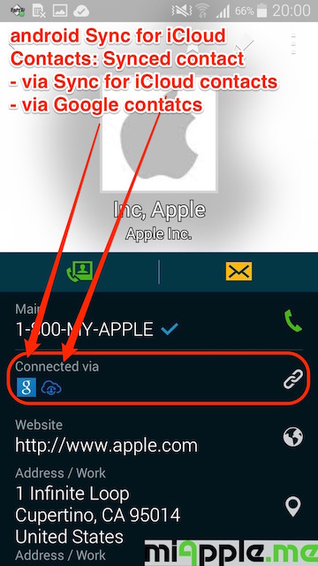 Sync iCloud Contacts To Android - miapple.me - Tech.Blog