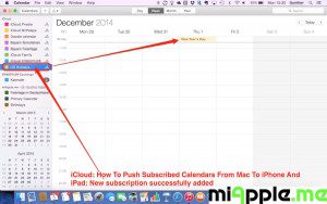 iCloud push subscribed calendars: New subscription