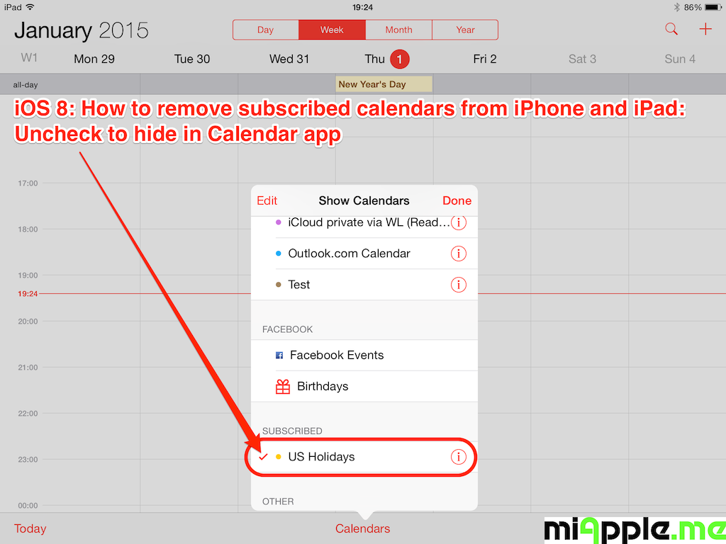 iOS: How To Remove Subscribed Calendars From iPhone And ...