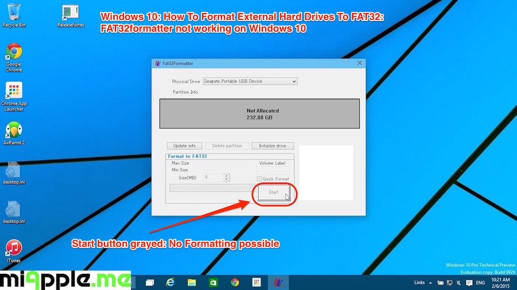 format usb drive with fat32 windows 10