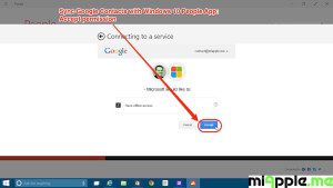 Sync Google Contacts with Windows 10 People App_05_Accept permission
