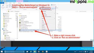 Installing Plex Media Server on Windows 10_04_run as administrator