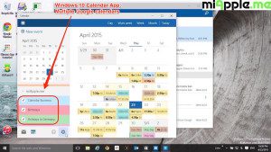 Windows 10 Calendar App_04_Multiple Google calendars