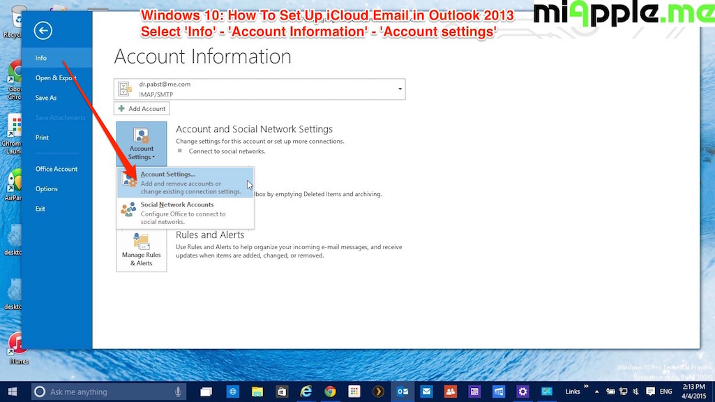 how to install icloud outlook add in