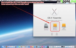 How to install OS X 10.10 Yosemite on external drive