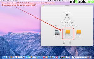 How to install OS X 10.11 El Capitan on external drive