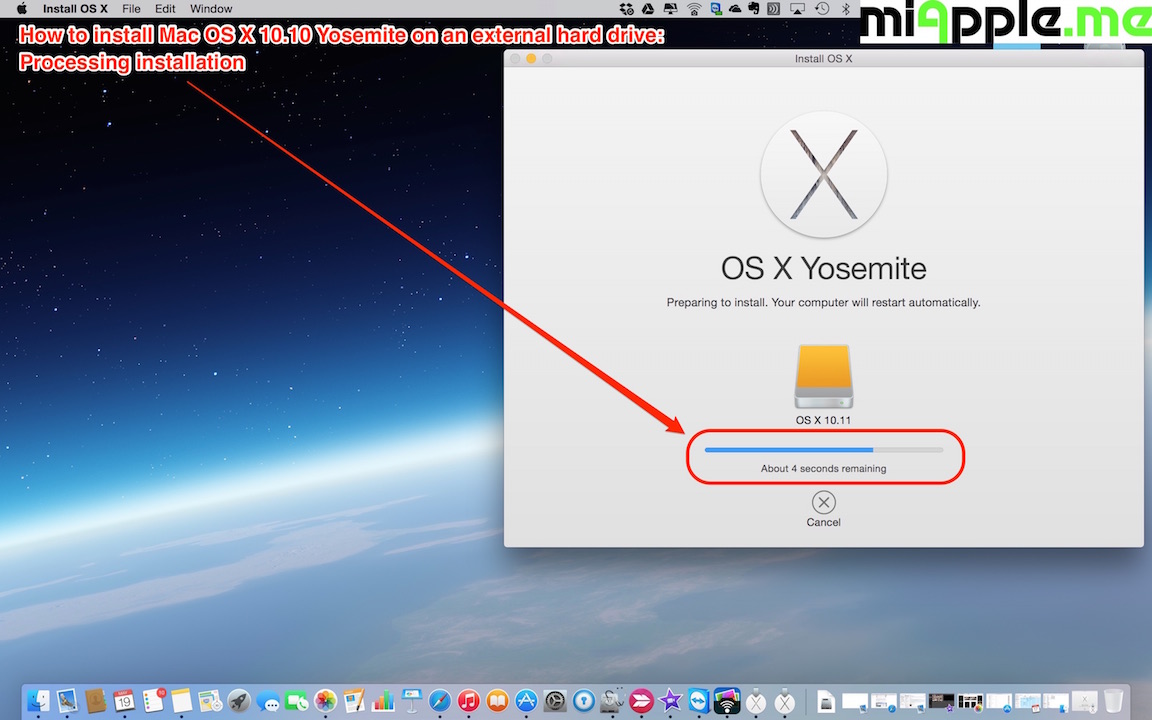 how to install new external drive for mac