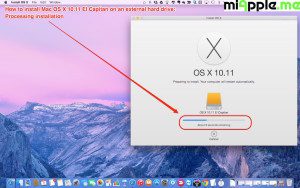 Installing OS X 10.11 El Capitan on external drive_08_installation processing