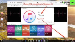 iTunes 12.2 compatible to Windows 10
