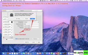 Installing Huawei E3372s-153 on OS X 10.10.5 Yosemite_5_Network set up connect and apply settings
