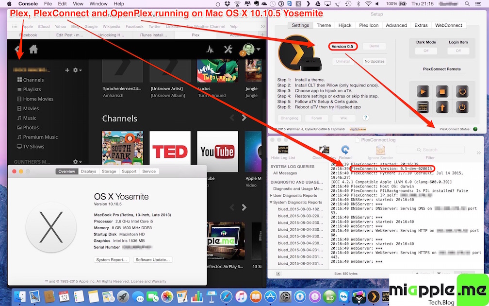 plex media server mac os x