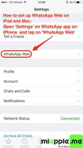 WhatsApp Web on iPad_03_iPhone scan QR Code