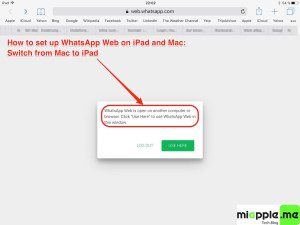 WhatsApp Web on iPad_09_Switch from iPad to Mac
