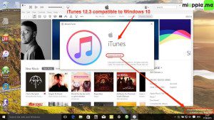 iTunes 12.3 compatible to Windows 10