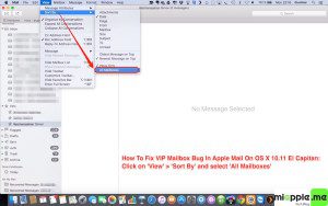 Fix VIP mailbox bug in Apple Mail on OS X 10.11 El Capitan