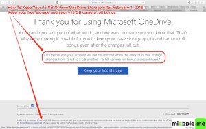 Keep your 15 GB free OneDrive Storage_01_opt-in page