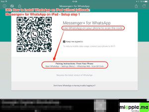 iOS_Messenger+ for WhatsApp on iPad_1_Setup_1
