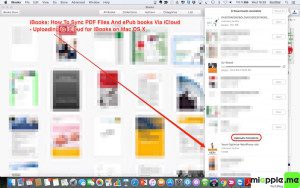 iBooks Syncs PDF Files And ePub books Via iCloud_05_uploading to iCloud for iBooks on Mac OS X