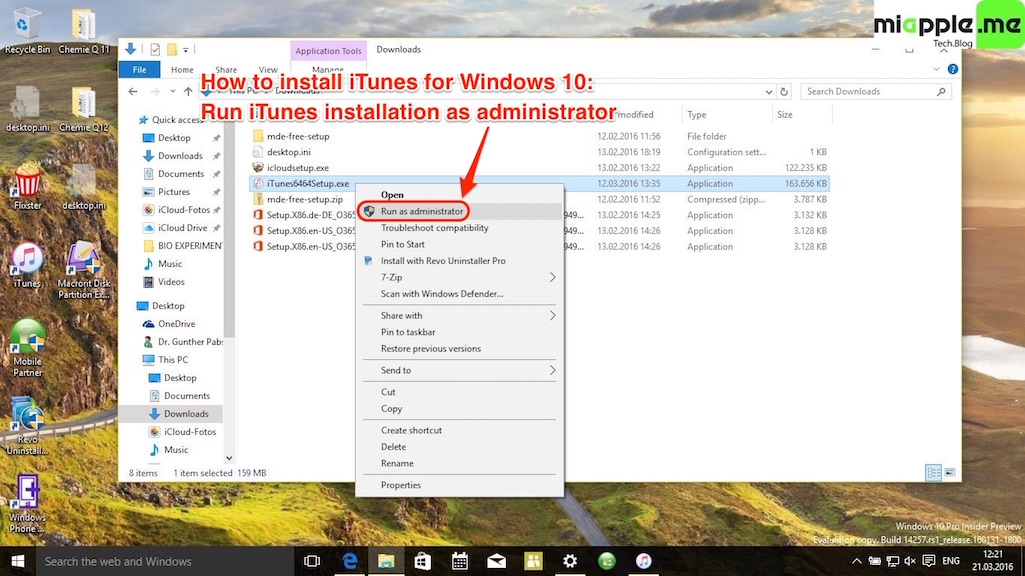 how to download from itunes windows 10