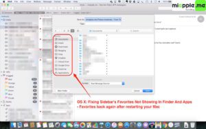 OS X sidebar favorites not showing_Mail app fixed after restarting