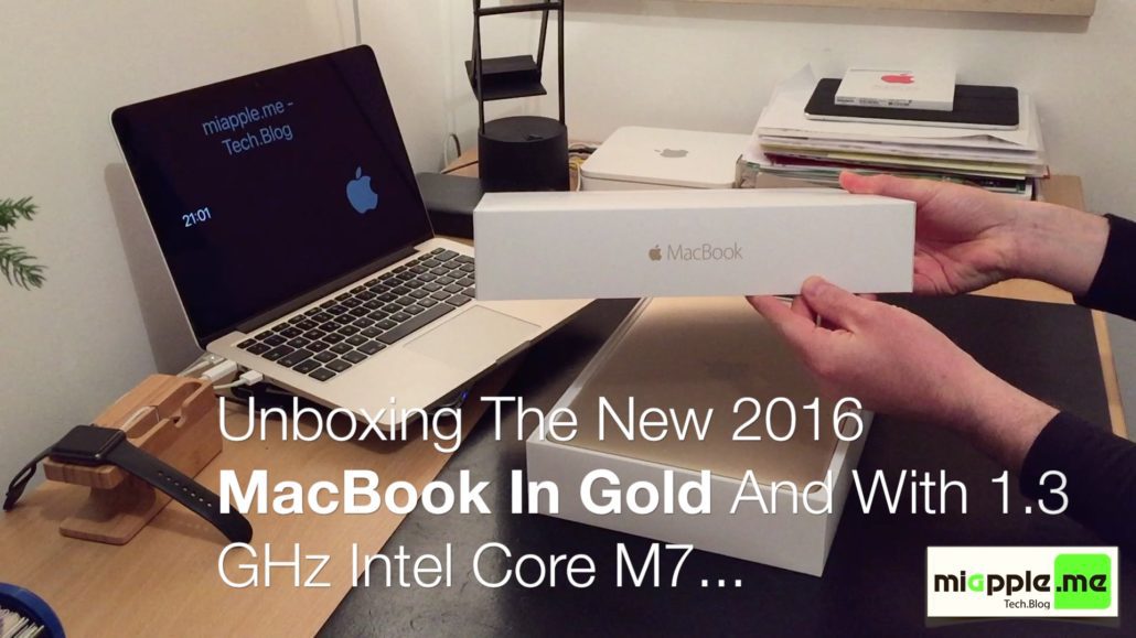 Unboxing The New 2016 MacBook In Gold And With 1.3 GHz Intel Core M7